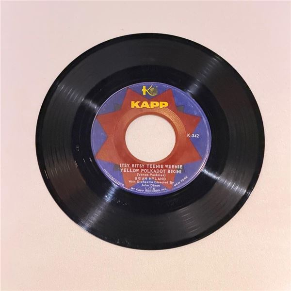 Brian Hyland Itsy Bitsy Teenie Weenie Yellow Polkadot Bikini 45 Album