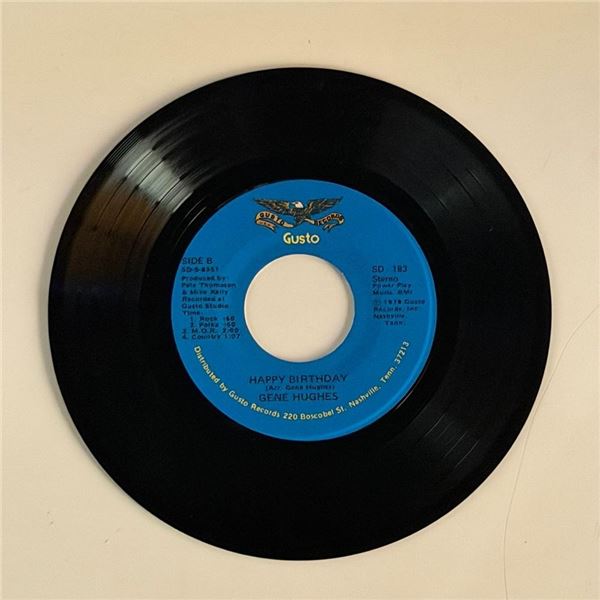 Gene Hughes Happy Birthday 45 Album