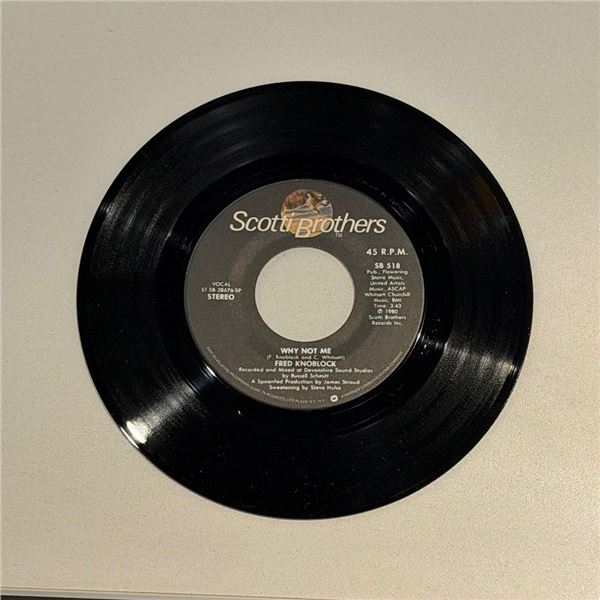 Fred Knoblock Why Not Me 45 Album