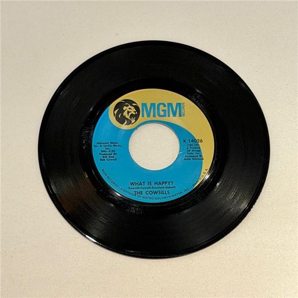 The Cowsills What is Happy 45 Album