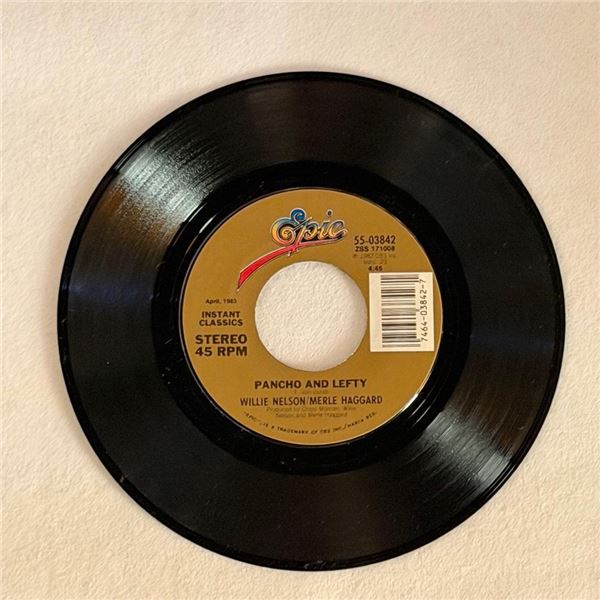 Willie Nelson and Merle Haggard Pancho and Lefty 45 Album