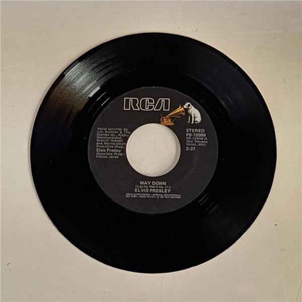 Elvis Presley Way Down 45 Album