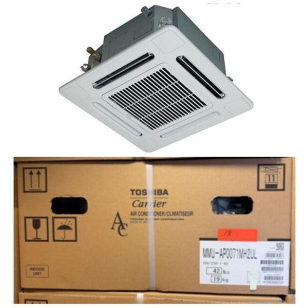 Carrier MMU-AP0071MH2UL Toshiba Compact 4-Way Cassette, 7.5/8.5 208/230-1-60 VRF System w/ RBC-AMS54