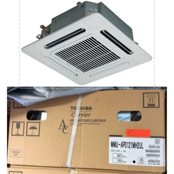 Carrier MMU-AP0121MH2UL Toshiba Ductless Variable Flow (VRF) 12000 Btu Indoor Compact 4-Way Heat Pum