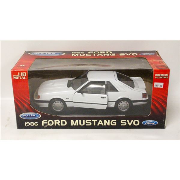 1986 MUSTANG SVO 5.0 1:18 DIECAST WELLY
