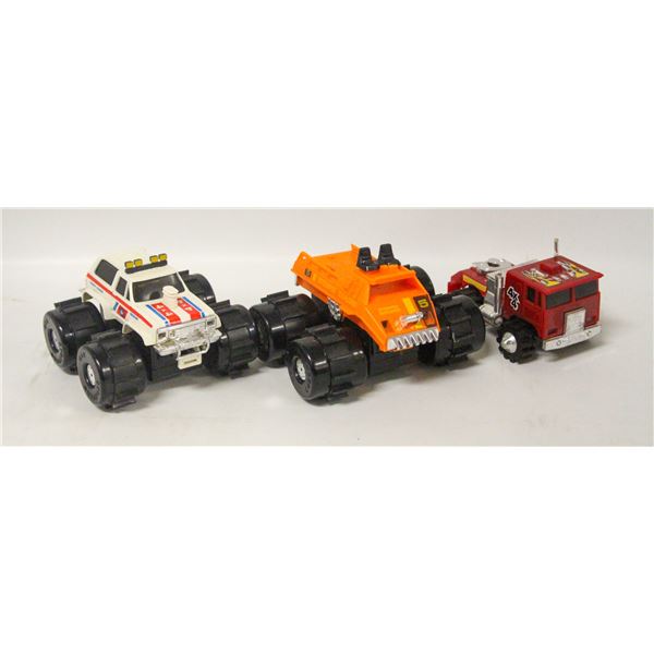LOT OF 1980S STOMPERS TOY TRUCKS