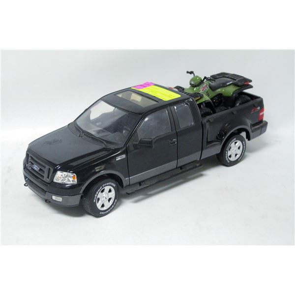 FORD F150 1:18 DIECAST TRUCK W QUAD