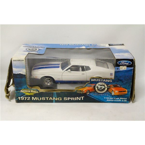 1972 MUSTANG SPRINT 1:18 DIECAST ERTL