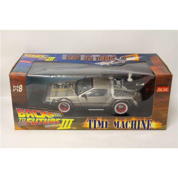 BACK TO THE FUTURE 3 DELOREAN 1:18 DIECAST