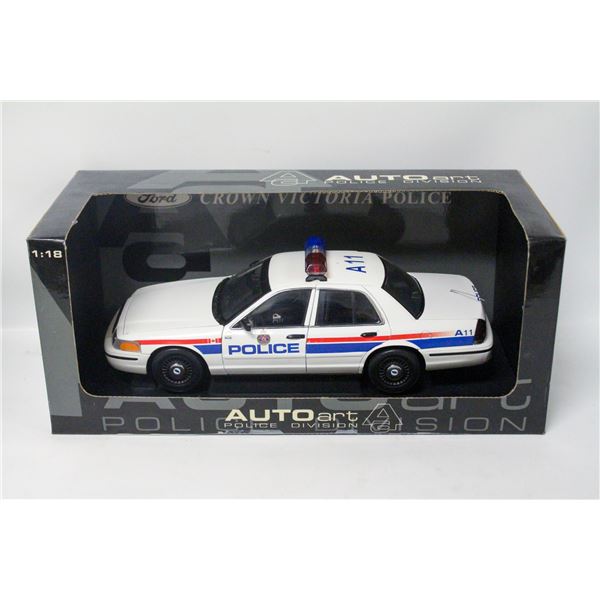 RARE EDMONTON POLICE CAR AUTO ART 1:18 SCALE