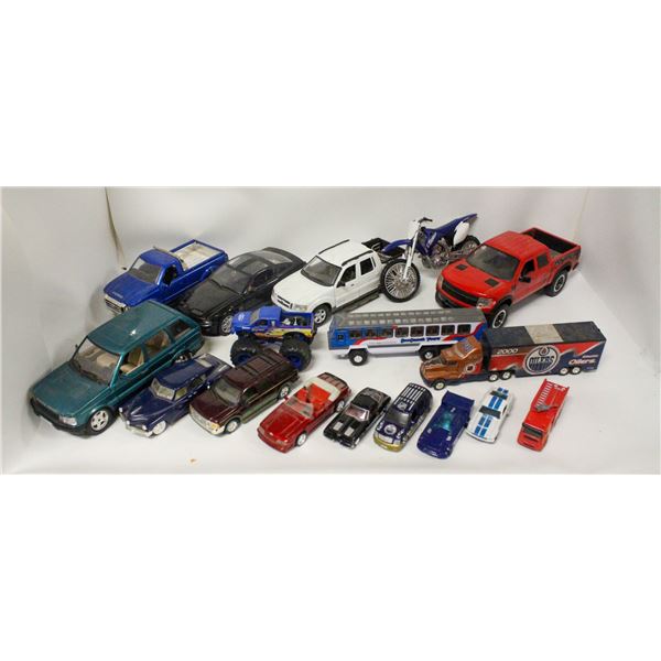 LOT OF ASSORTED DIECAST VEHICLES MIXED