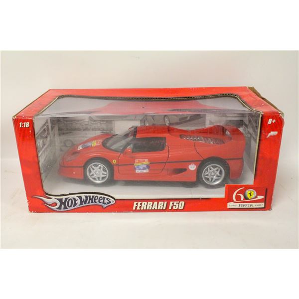 FERRARI F50 HOT-WHEELS DIECAST 1:18