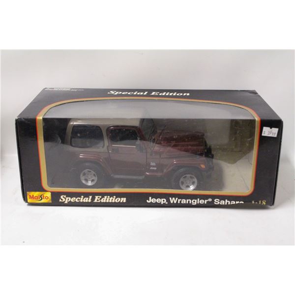 JEEP WRANGLER SAHARA DIECAST 1:18