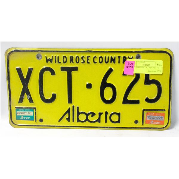 1970S ALBERTA LICENSE PLATE