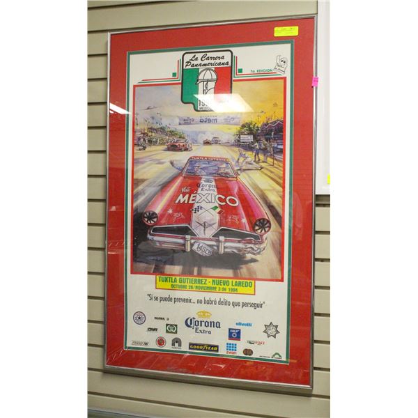 ORIGINAL CARRERA PANAMERA RACE POSTER