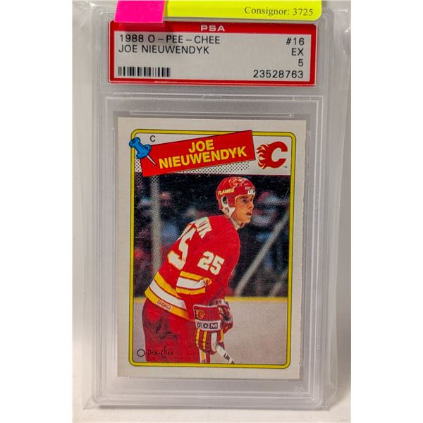 1988 JOE NIEUWENDYK ROOKIE PSA 8