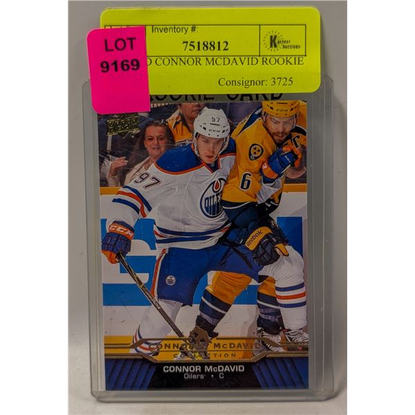 2015 UD CONNOR MCDAVID ROOKIE CARD
