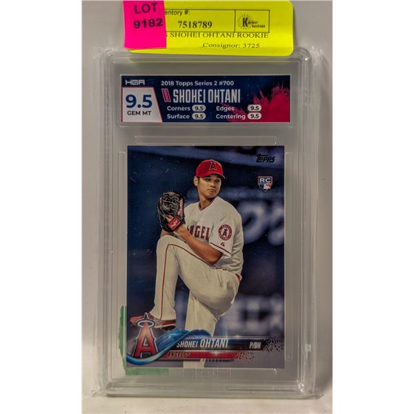 2018 TOPPS SHOHEI OHTANI ROOKIE PSA 9.5