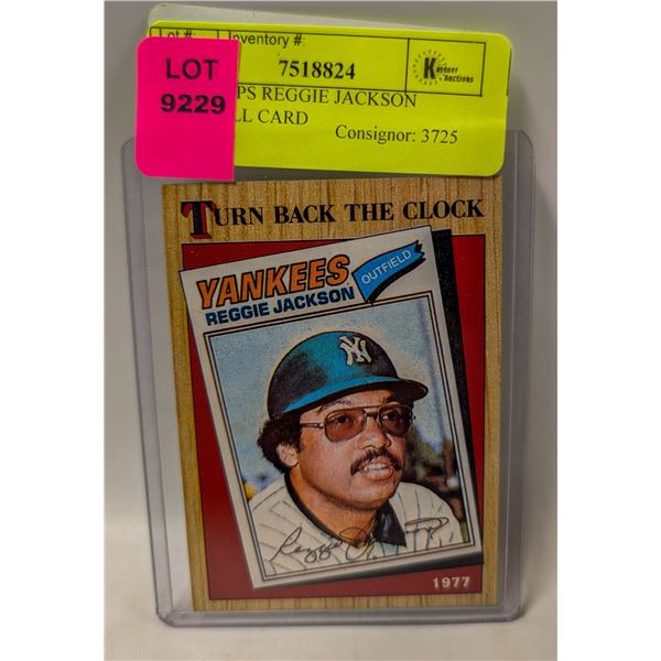 1987 TOPPS REGGIE JACKSON BASEBALL CARD