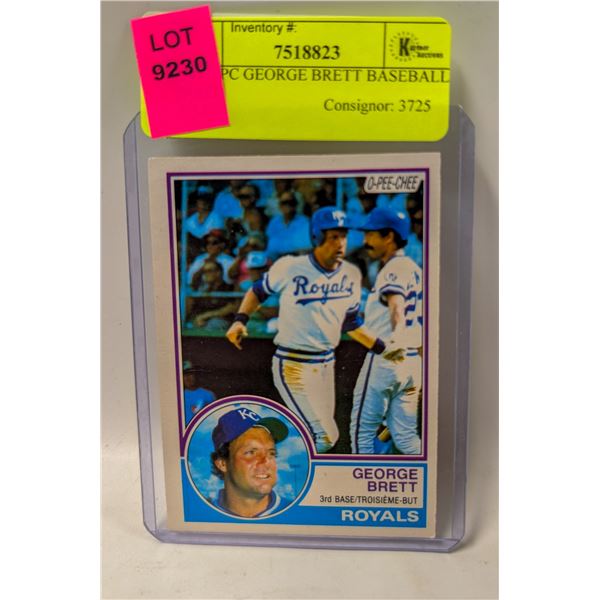 1982 OPC GEORGE BRETT BASEBALL CARD