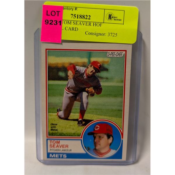 1982 OPC TOM SEAVER HOF BASEBALL CARD
