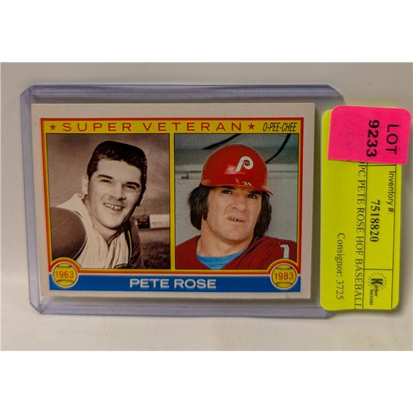 1982 OPC PETE ROSE HOF BASEBALL CARD