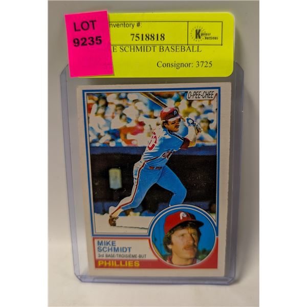 1982 MIKE SCHMIDT BASEBALL CARD