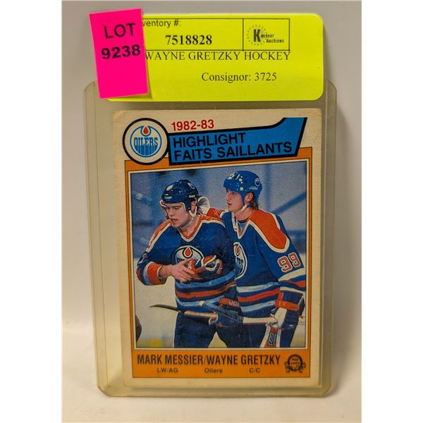 1982 OPC WAYNE GRETZKY HOCKEY CARD