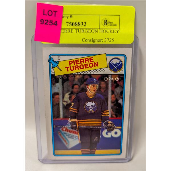 1988 OPC PIERRE TURGEON HOCKEY CARD