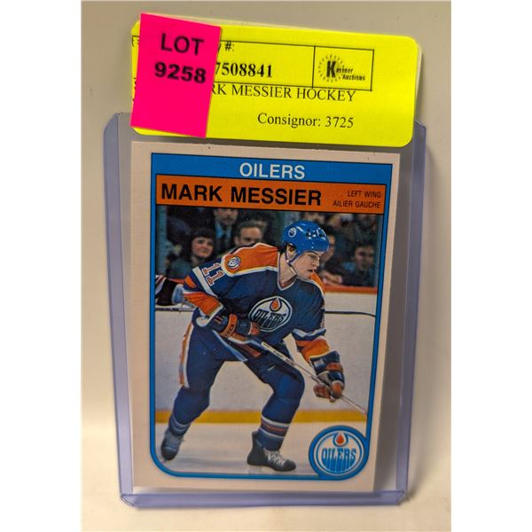 1982 OPC MARK MESSIER HOCKEY CARD