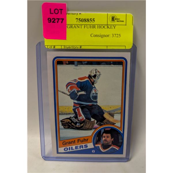 1984 OPC GRANT FUHR HOCKEY CARD