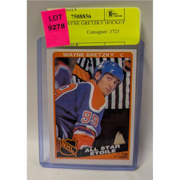 1984 OPC WAYNE GRETZKY HOCKEY CARD