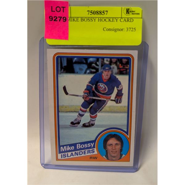 1984 MIKE BOSSY HOCKEY CARD