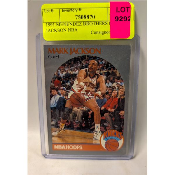 1991 MENENDEZ BROTHERS IN BG JACKSON NBA