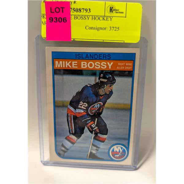 1982 OPC MIKE BOSSY HOCKEY CARD 199