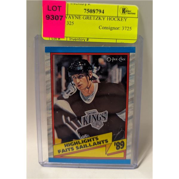 1989 WAYNE GRETZKY HOCKEY CARD 325