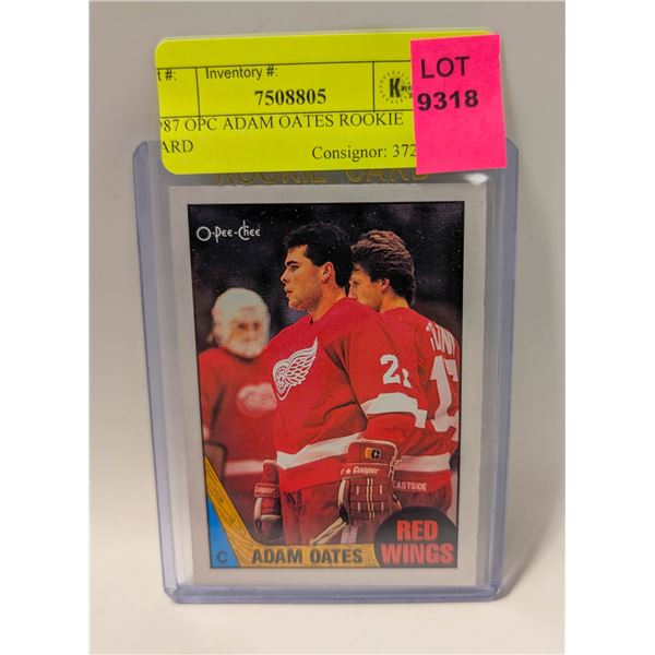 1987 OPC ADAM OATES ROOKIE CARD