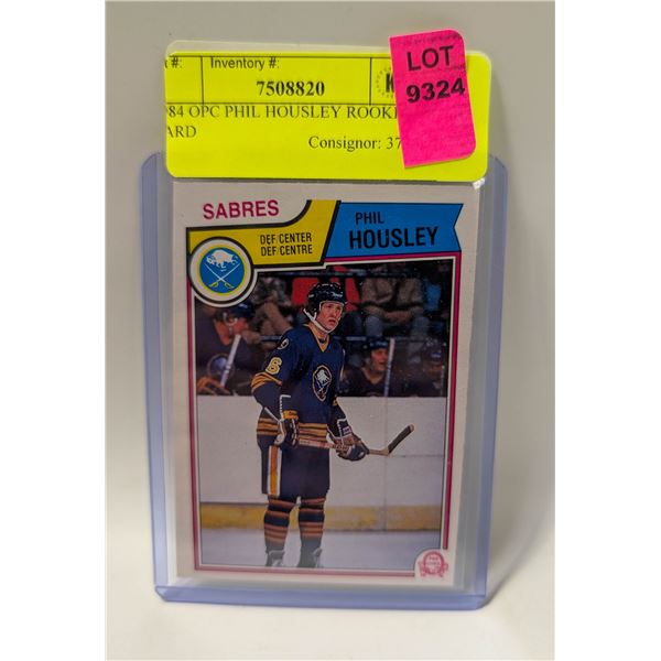 1984 OPC PHIL HOUSLEY ROOKIE CARD