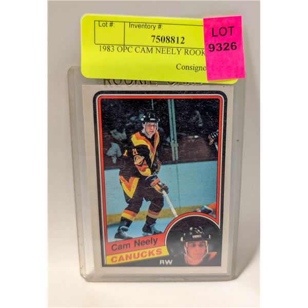 1983 OPC CAM NEELY ROOKIE CARD