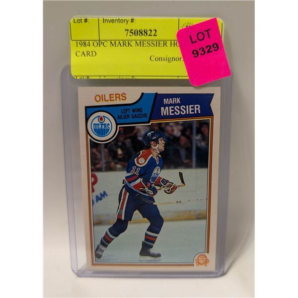 1984 OPC MARK MESSIER HOCKEY CARD