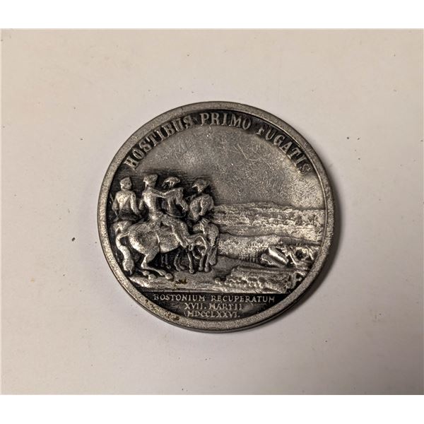 1776 COMMEMORATIVE WASHINGTON BOSTON MEDAL