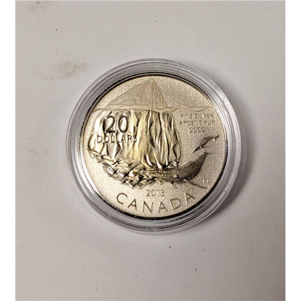 .999 FINE SILVER CANADIAN $20 COIN