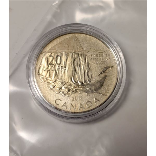 .999 FINE SILVER CANADIAN $20 COIN