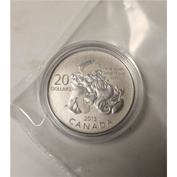 .999 FINE SILVER CANADIAN $20 COIN