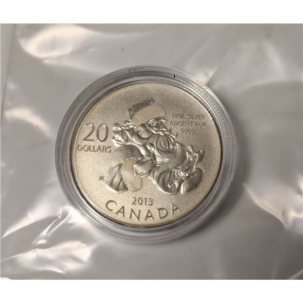 .999 FINE SILVER CANADIAN $20 COIN