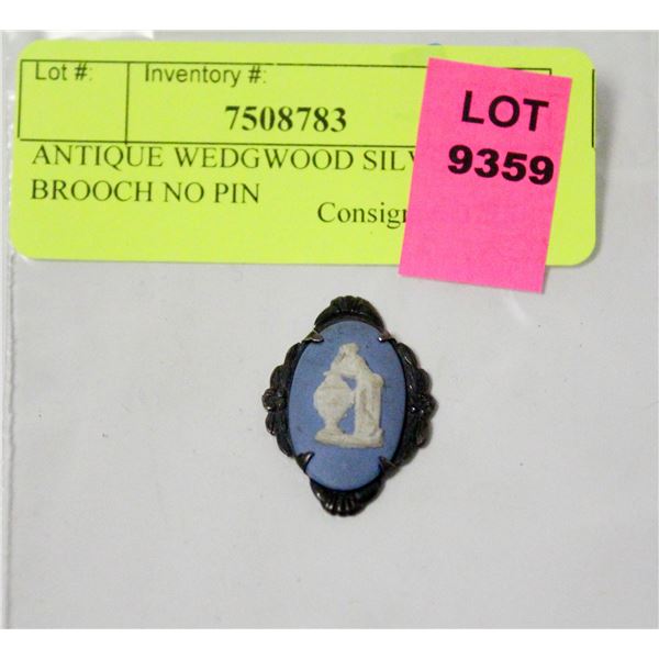 ANTIQUE WEDGWOOD SILVER BROOCH NO PIN