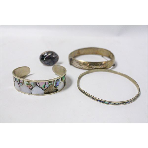 LOT ASSORTED SCRAP SILVER JEWELLERY