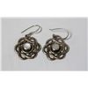Image 1 : PAIR STERLING SILVER EARRINGS W STONE