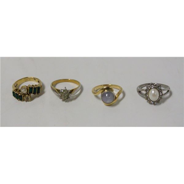 LOT OF FOUR ASSORTED RINGS