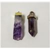 Image 1 : PAIR OF AMETHYST PENDANTS